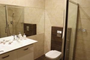 Kúpeľňa v ubytovaní Apartament Przy Parku Wisełka + 16 fotografií