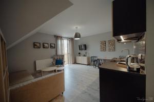 Kuchnia lub aneks kuchenny w obiekcie Apartamenty Silence Górskie Zacisze