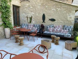 Posezení v ubytování Le petit hotel