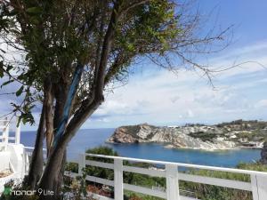 a view of the ocean from the house at Casa Margherita in Ponza