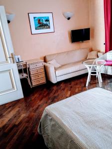TV a/nebo společenská místnost v ubytování Serravalle Golf Hotel