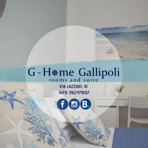 G-Home Gallipoli rooms and suite في غالّيبولي: نافذة فيها صورة غرفة مع طاولة