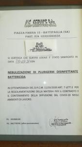 um bilhete para o nosso programa de degustação de vinhos senaporeano em B&B dal Gallo em Battipaglia