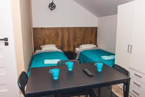 Postel nebo postele na pokoji v ubytování Noclegi CS17