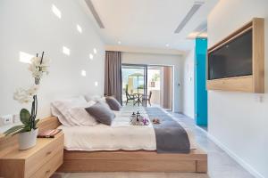 TV a/nebo společenská místnost v ubytování Lilium Luxury Suites
