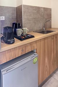 Kuchyň nebo kuchyňský kout v ubytování Lilium Luxury Suites