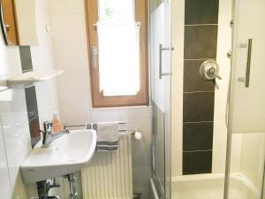Koupelna v ubytování Haus Adlerkanzel