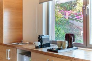 Kuchyň nebo kuchyňský kout v ubytování Lilium Luxury Suites
