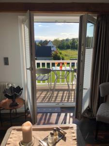 Ein Balkon oder eine Terrasse in der Unterkunft Haus Grünewald Unsleben