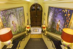 Een zitgedeelte bij Best Western Hotel Artdeco