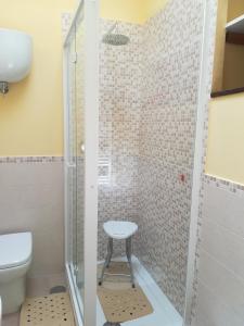 Koupelna v ubytování la corta di spello camere