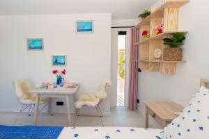 Posezení v ubytování B&B Duinblick