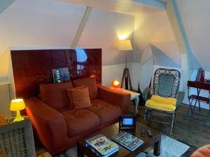 Posezení v ubytování Chambres d'Hôtes Villa Mon Repos