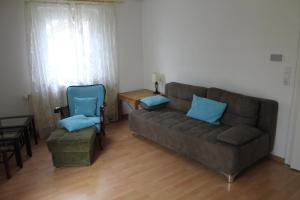 Posezení v ubytování Ferienhaus Storchennest