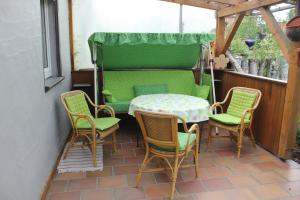 Posezení v ubytování Ferienhaus Storchennest