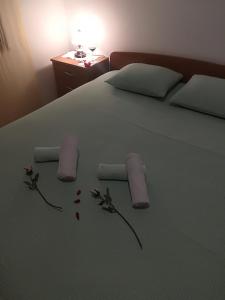Postel nebo postele na pokoji v ubytování Apartment Nela