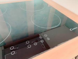 a glass box with a laptop computer in it at Casa Montecristo in Marina di Campo