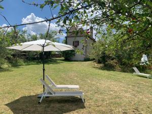 Zahrada ubytování Chambres d'hôtes Pech Blanc
