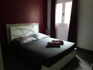 Ένα ή περισσότερα κρεβάτια σε δωμάτιο στο p'ti case d'éléna