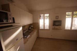 Kuchyň nebo kuchyňský kout v ubytování Apartments Cvelic Milovcic