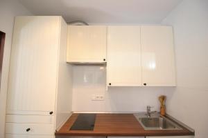 Kuchyň nebo kuchyňský kout v ubytování Veranea Apartments