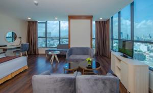 Posezení v ubytování Muong Thanh Grand Da Nang Hotel