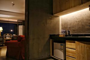 Una cocina o cocineta en 武当山太和紫隐酒店