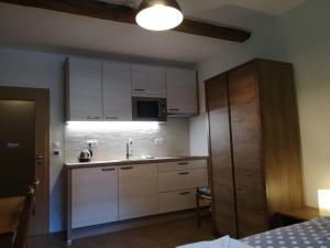 Kuchyň nebo kuchyňský kout v ubytování Horský apartmán 212 - Cihlářka