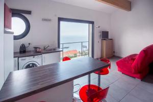 Kuchyň nebo kuchyňský kout v ubytování appartement vue mer el farniente