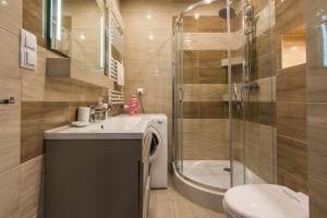 Łazienka w obiekcie Apartamenty Izerskie - ul. Cicha 13H-I