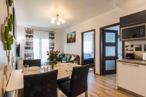 Kuchnia lub aneks kuchenny w obiekcie Apartamenty Izerskie - ul. Cicha 13H-I