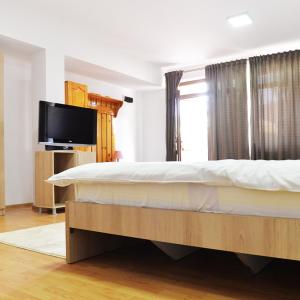 Un pat sau paturi într-o cameră la Casa Pedro