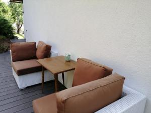 Posezení v ubytování Hillside Rooms