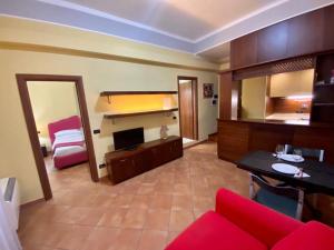 A bed or beds in a room at Nel Sole bilocale