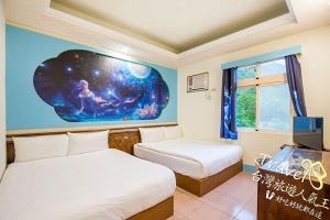 Voodi või voodid majutusasutuse Blue Sea Romance B&B toas