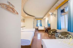 Voodi või voodid majutusasutuse Blue Sea Romance B&B toas