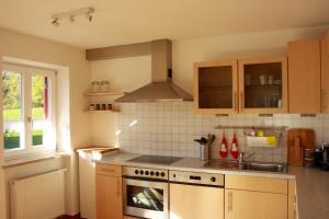 Dapur atau dapur kecil di Ferienwohnung Schott