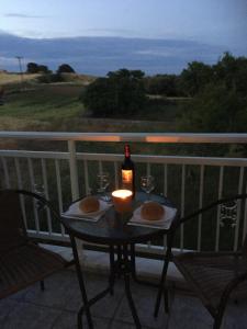A balcony or terrace at My Lemnos Studios - Studio 4