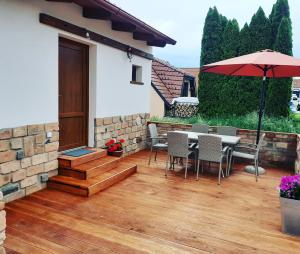 Balkón nebo terasa v ubytování U Matěje