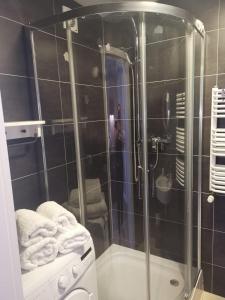 Et badeværelse på Apartamenty Apartlux