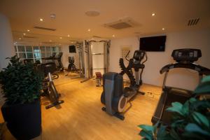 Fitness centrum a/nebo fitness zařízení v ubytování Hotel Schlosskrone
