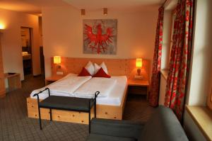 Ліжко або ліжка в номері Hotel Garni Frommes