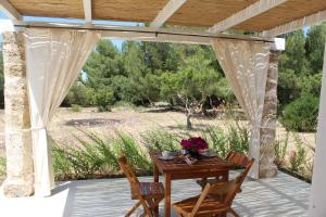 A garden outside Trullo Le Macchie