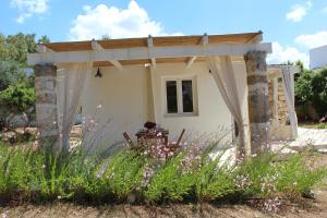 A garden outside Trullo Le Macchie