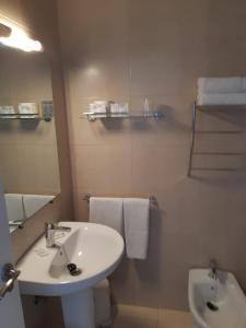 Koupelna v ubytování Hotel Condestable