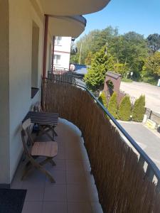 Balcony o terrace sa Apartament Przytulny