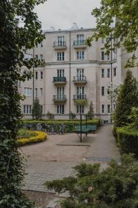 Vonkajšia záhrada v ubytovaní Warsaw Concierge Filtrowa