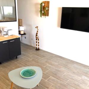 Televízia a/alebo spoločenská miestnosť v ubytovaní Coco View + 19 fotografií