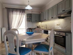 Kuchyň nebo kuchyňský kout v ubytování Nafplio City Apartments