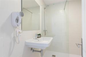 Koupelna v ubytování Hostal Talamanca